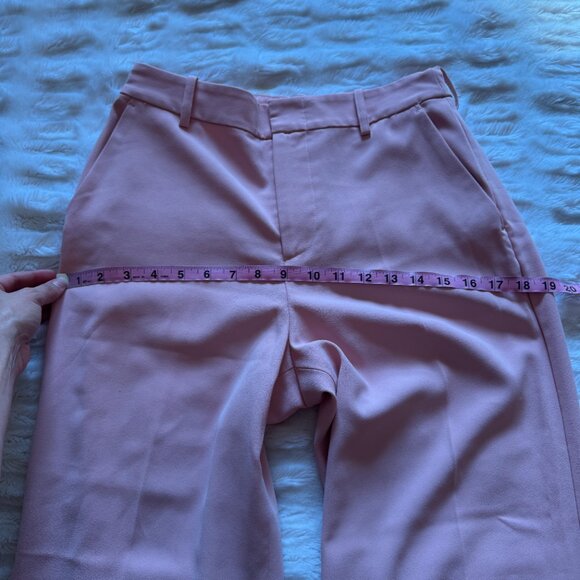 Alice + Olivia Light Pink Wide Leg High Waisted Pants - Picture 9 of 10